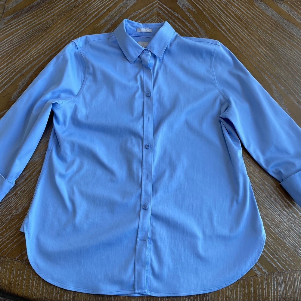 Chico’s Women’s Non-Iron Blue Shirt